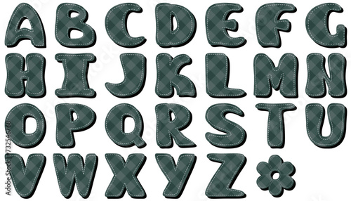 Scrapbook alphabet on white background see another patterns in my portfolio