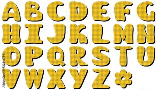 Scrapbook alphabet on white background see another patterns in my portfolio
