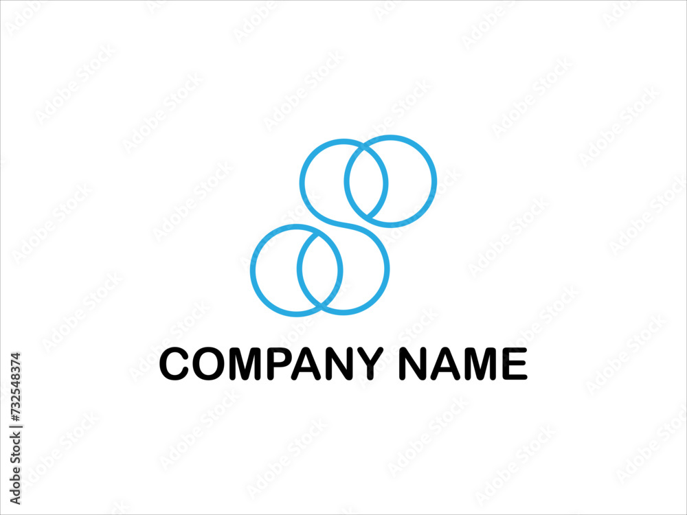 Initial Letter S Logo Template Vector Initial Letter S Logo Template Vector