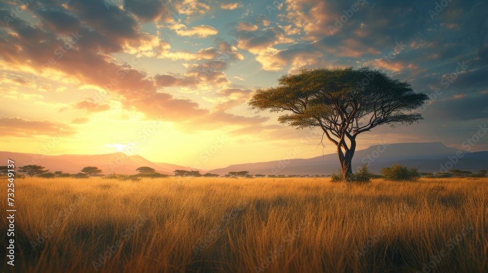 Fototapeta premium sunrise in the mountains