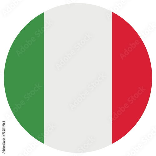 Flag Italy icon. Italy nation element symbol vector ilustration.