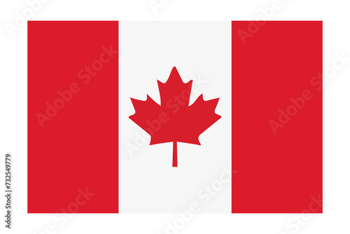 Flag Canada icon. Canadian symbol vector ilustration.