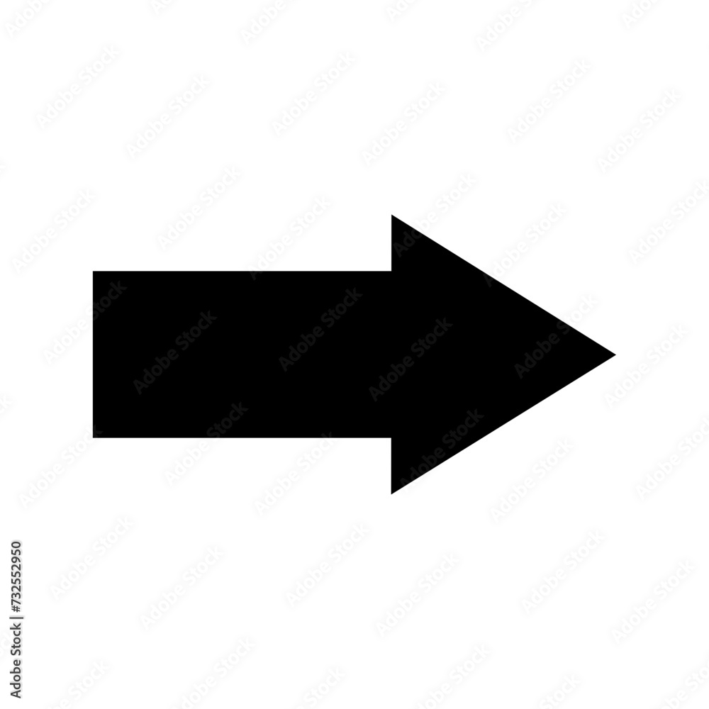 Right Arrow Filled Icons | Arrow Right Direction, Black Arrow Pointing to The Right. Different Black Right Arrow Icons