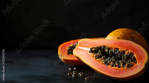 papaya fruit studio photo photo