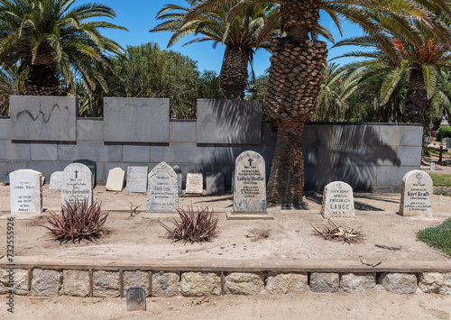 German soldiers graves in the Swakopmund cemetery, Namibia photo