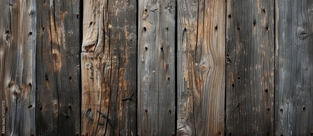 A close-up of a brown hardwood wooden fence made of wooden planks, showcasing the natural beauty of the wood grain pattern. A close-up of a brown hardwood wooden fence made of wooden planks, showcasing the natural beauty of the wood grain pattern.