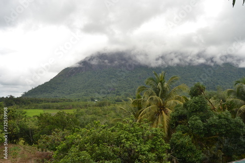 clouds in the mountains