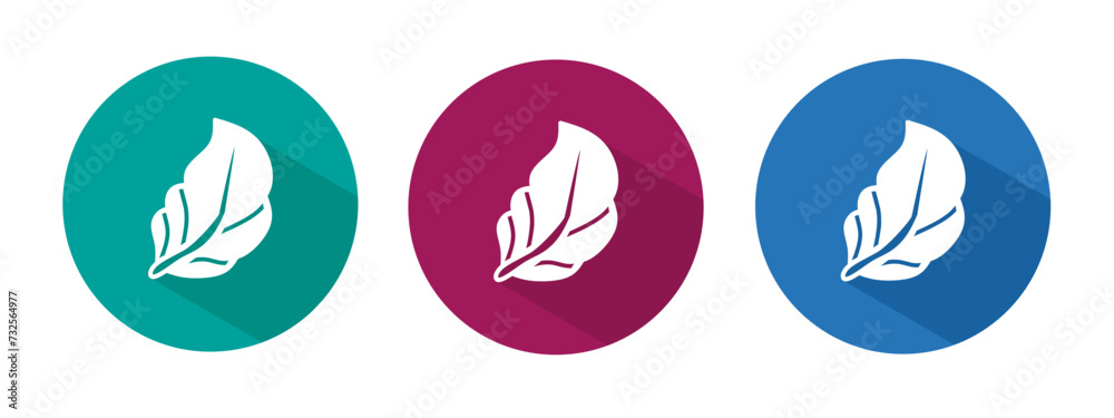 Icon for leaves, leaf vector illustration in flat. Vector stock. Icon for leaves, leaf vector illustration in flat. Vector stock.