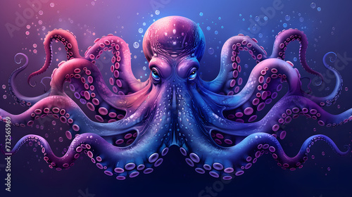 octopus in the water