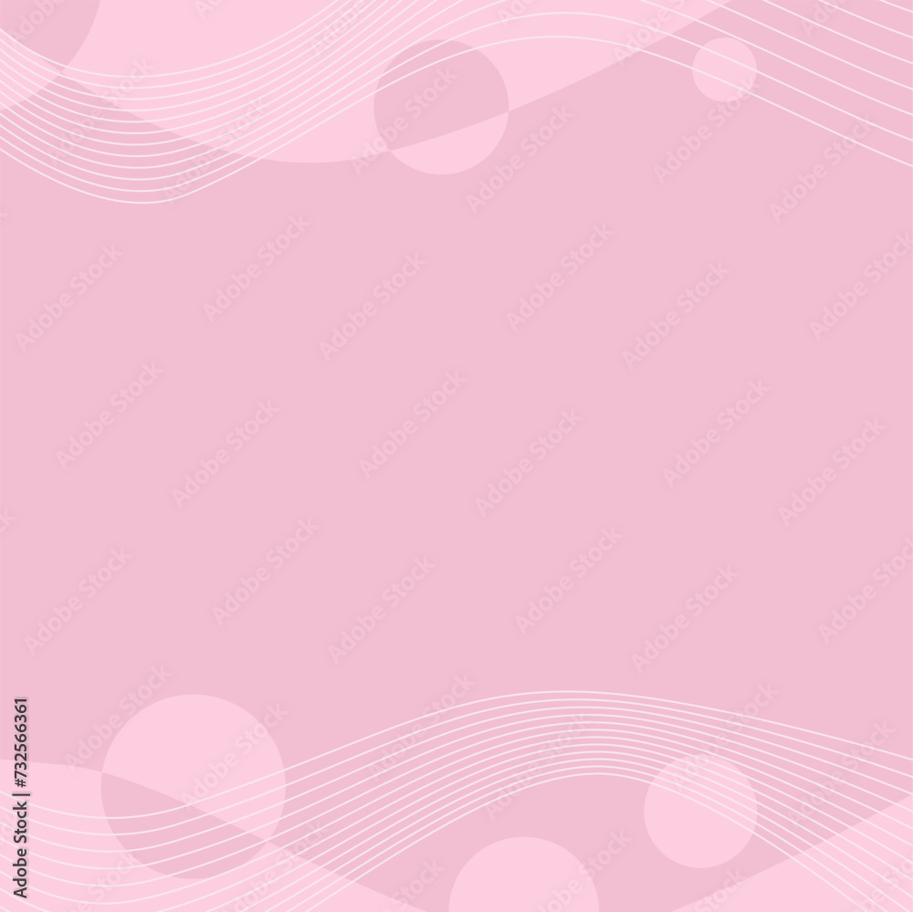 Pastel Pink Colored Flat Curve with Line Waves Template Background Pastel Pink Colored Flat Curve with Line Waves Template Background