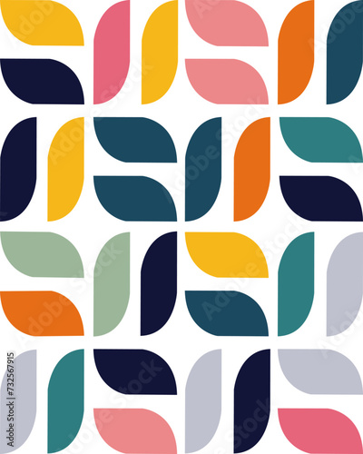 Beautiful Vector Bauhaus pattern and wallpaper 