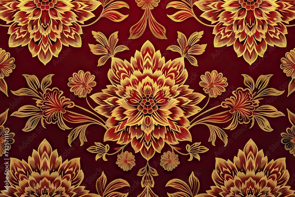 Thai silk pattern vector illustration Thai silk pattern vector illustration