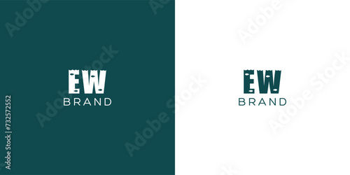 EW vector logo design