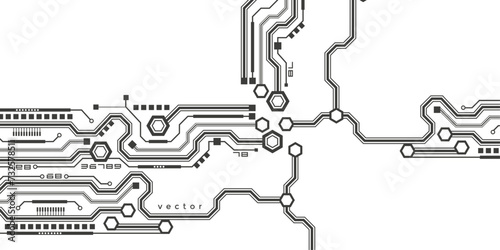 Electrical circuit technical drawing. Engineering industry of the future. Industrial technologies.Vector illustration .