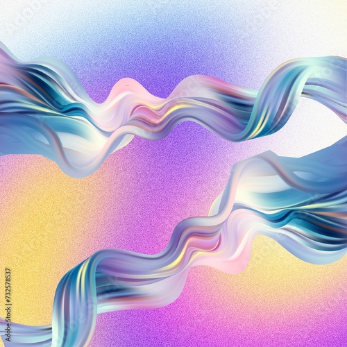 abstract colorful wavy background © Meriem