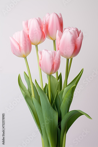 Spring, Happy Easter flowers background. Mother's Day. International Women's Day card, pink tulips