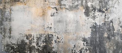 A detailed view of a mold-infested concrete wall, depicting the interaction between water, nature, and urban environment.