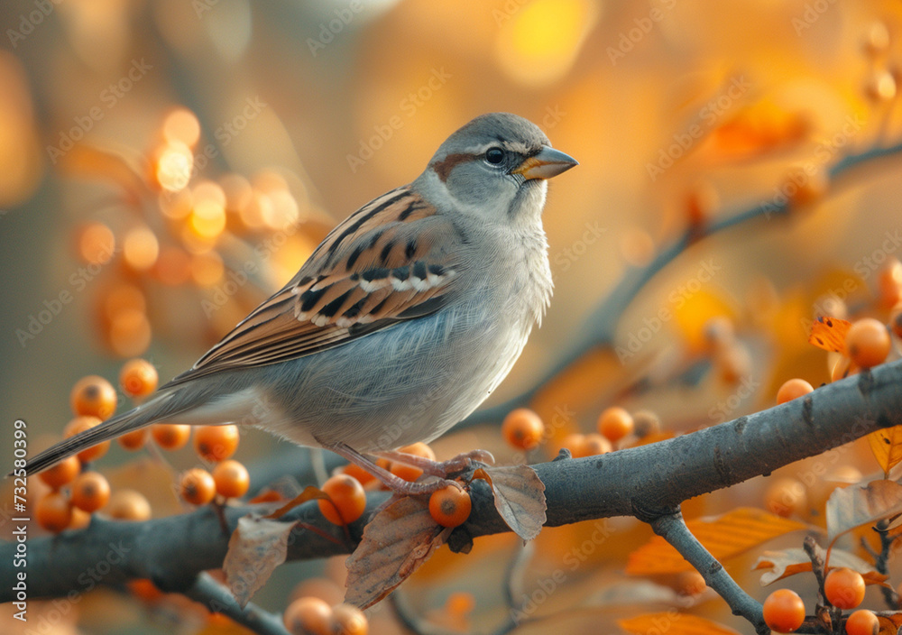 sparrow on branch sparrow on branch