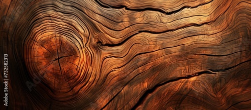 A detailed shot of wood reveals a mesmerizing swirl pattern, resembling the natural landscape shaped by erosion in badlands.