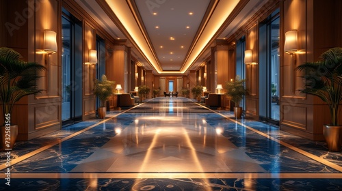 corridor of a star hotel