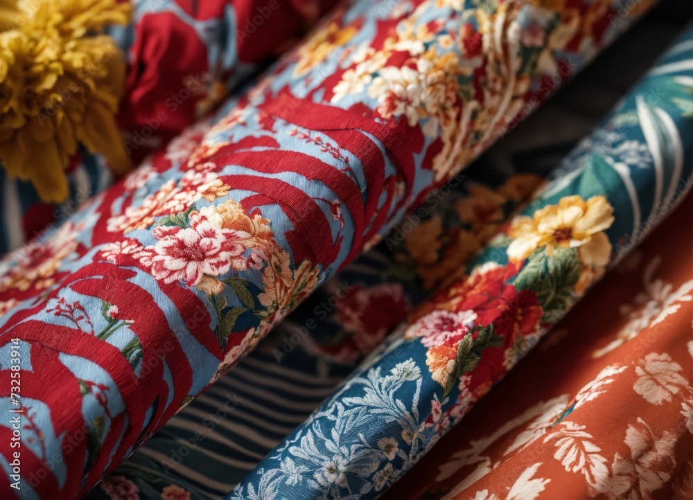Cotton fabric with various patterns