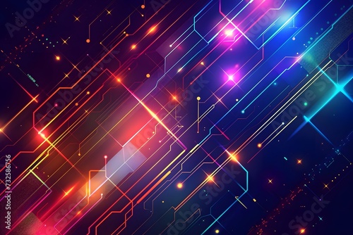 Abstract digital in futuristic technology design line and digital motion, creating a business themed abstract background 