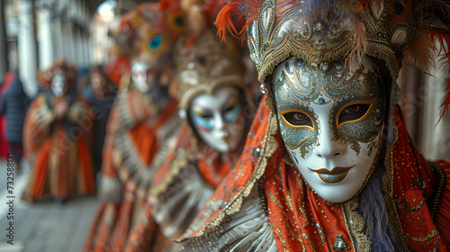 venetian carnival mask © AI-Arts