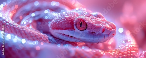Banner background of snake zodiac, copy space, Generative AI