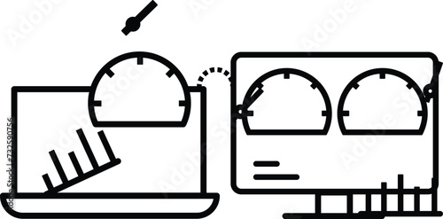 measure icon six sigma vector DMAIC sign