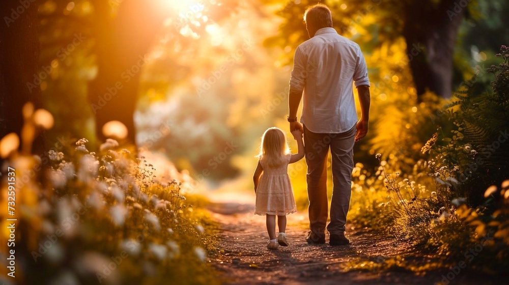 Fototapeta premium Father and daughter 