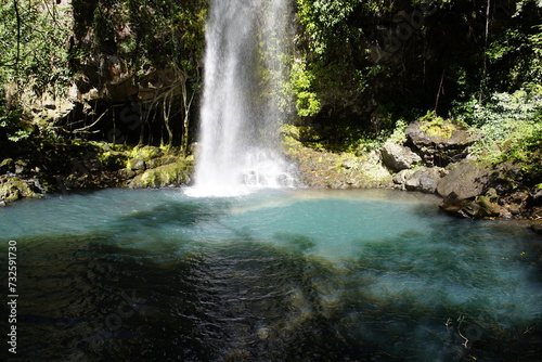 La Cangreja waterfall in Rincón de la Vieja National Park. Costa Rica. photo