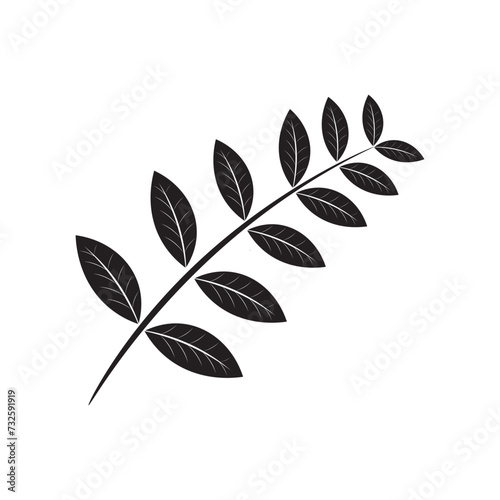 Katuk leaves icon template