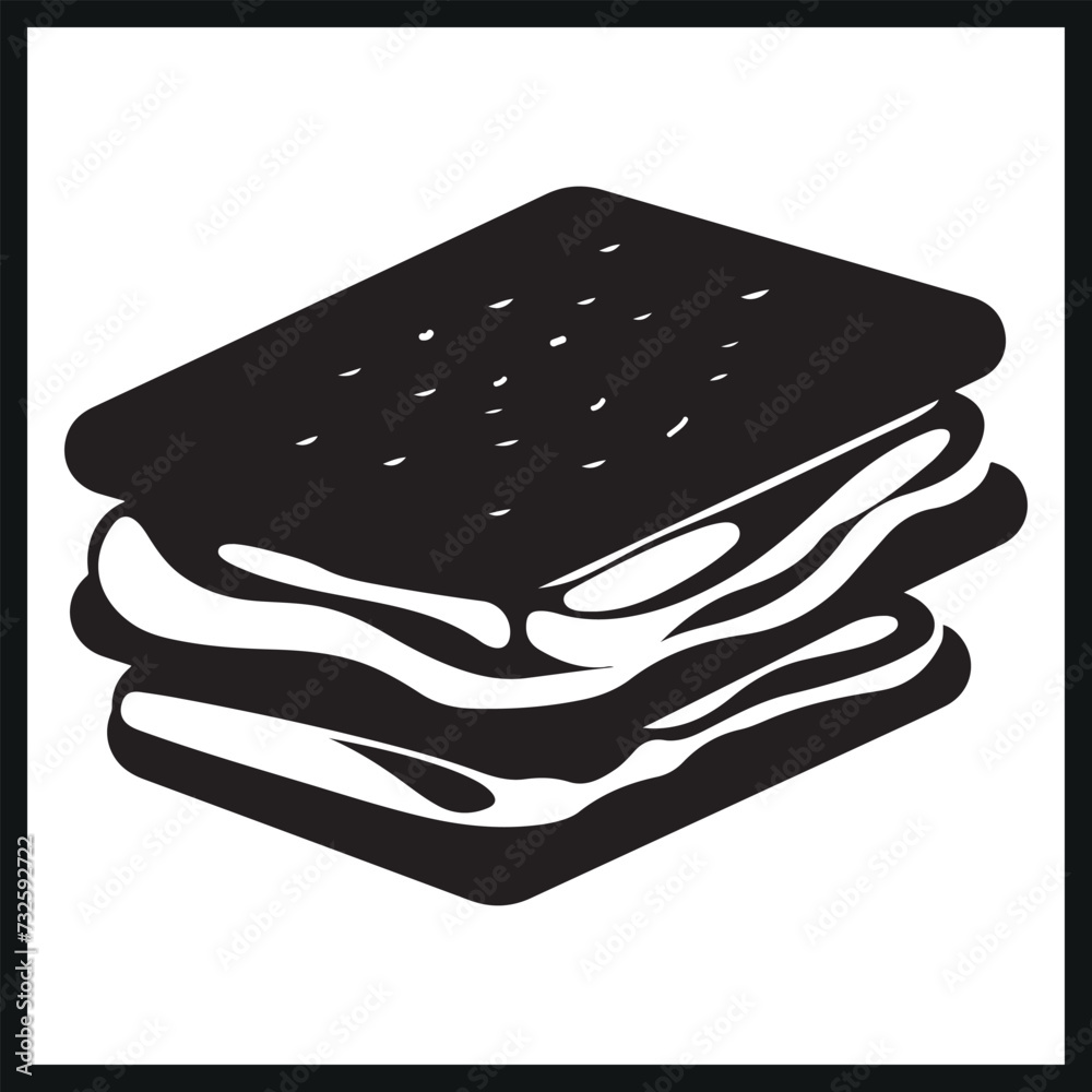 S'mores Silhouette Clipart Vector, Silhouette Smores Vector ...