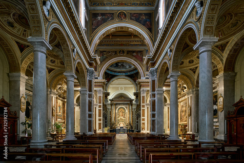 Basilica del Sacro Cuore di Ges    renaissance revival styled church in Rome  Italy 
