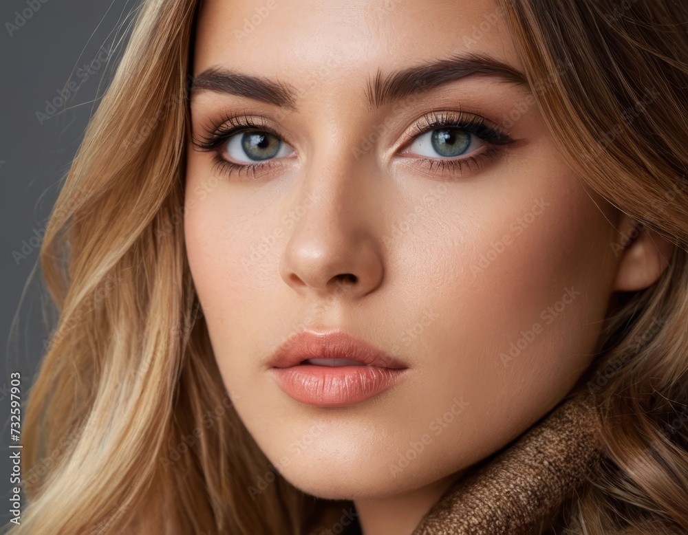 Radiant Confidence: Beautiful Lips Enhanced with Natural-Looking Filler Perfection