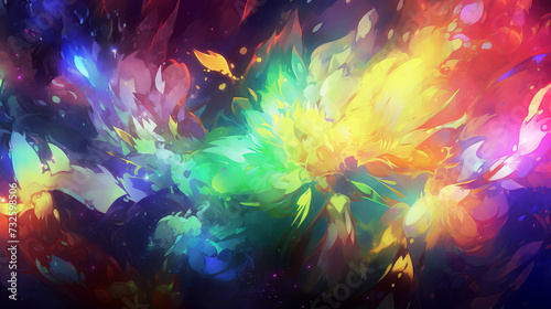 Colorful abstract background. Fractal art