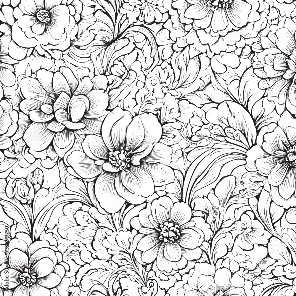 seamless floral pattern seamless floral pattern