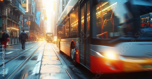Capturing the Dynamic Motion of a Bus Driving Through City Traffic