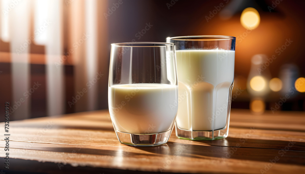 Glass of Milk, Table, Drink, Beverage, Refreshment, Dairy, Healthy, Nutrition, Fresh, White, Cow's Milk, Dairy Product, Calcium, Breakfast, Cold, AI Generated Glass of Milk, Table, Drink, Beverage, Refreshment, Dairy, Healthy, Nutrition, Fresh, White, Cow's Milk, Dairy Product, Calcium, Breakfast, Cold, AI Generated