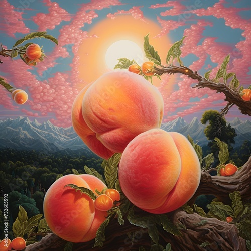 Peach fuzz fruit color beautiful colour