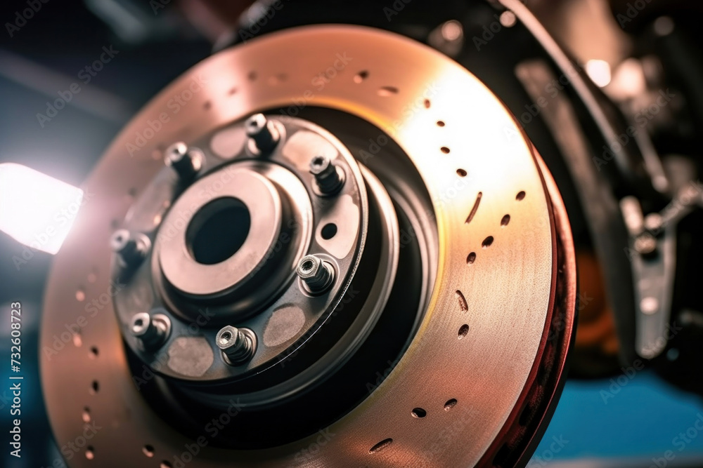 Brake disc, Car service procedure. Brake disc, Car service procedure.