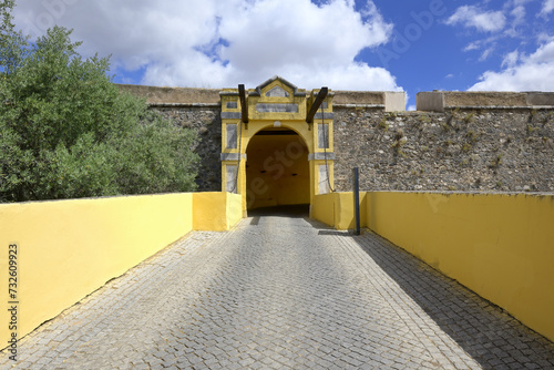Corner or Esquina outer gate, Elvas walls, Alentejo, Portugal