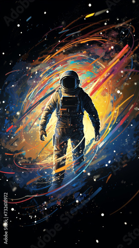 Astronaut in outer space