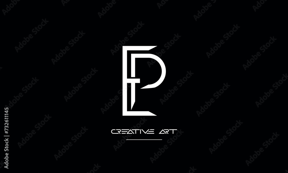 EP, PE, E, P abstract letters logo monogram EP, PE, E, P abstract letters logo monogram