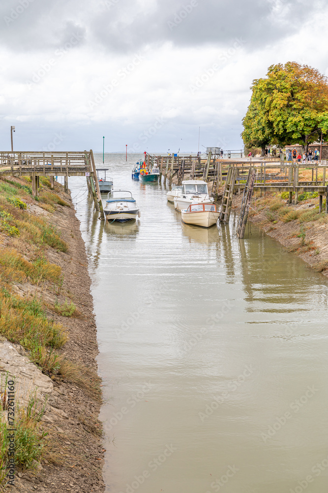 Fototapeta premium Port de Talmont-sur-Gironde, Charente-Maritime