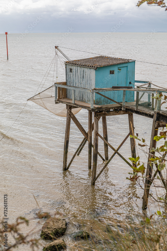 Carrelet à Talmont-sur-Gironde, Charente-Maritime