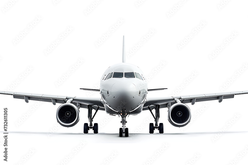 Airplane isolated on white background.