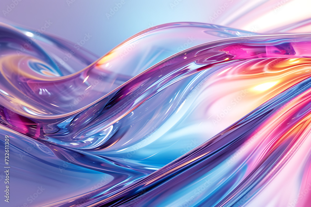 Abstract transparent glossy glass wave background. Abstract transparent glossy glass wave background.