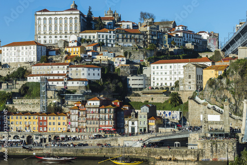 Former Episcopal Palace overlooking Ribeira district, Unesco World Heritage Site, OPorto, Portugal