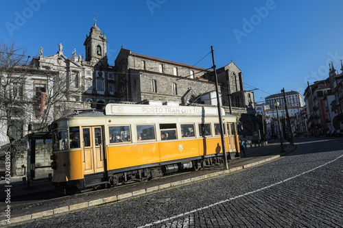 Vintage Tram Car, OPorto, Portugal
